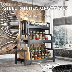 Armadio Metallico Multifunzionale Zhongxing <span class=keywords><strong>a</strong></span> 5 Ripiani Regolabili, Design Moderno Antipolvere, per <span class=keywords><strong>Cucina</strong></span> e Casa, Prodotto <span class=keywords><strong>a</strong></span> Henan - Product Image 4