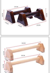 Wood <strong>Parallettes</strong> <strong>Bars</strong> Push up <strong>Bar</strong> - Product Image 4