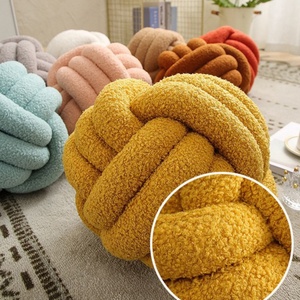 Style européen Noeud <span class=keywords><strong>Boule</strong></span> Oreillers Rond <span class=keywords><strong>Coussin</strong></span> <span class=keywords><strong>Coussin</strong></span> Décoration De La Maison En Peluche Noeud <span class=keywords><strong>Boule</strong></span> Oreiller - Product Image 4