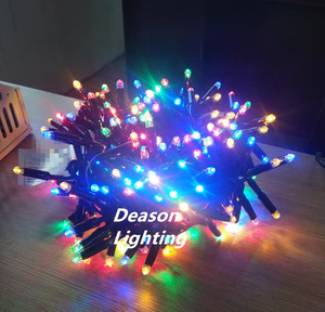 Outdoor Weihnachts dekorationen 220V 10m 100L Rgb Led Gummi draht Hochzeit Fee Lichterketten - Product Image 1