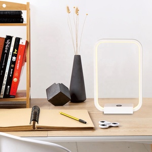 Lámparas de mesa decorativas modernas LED táctil regulable lámpara de escritorio blanca lámpara de mesa nórdica moderna con USB para sala de estar hogar dormitorio - Product Image 3