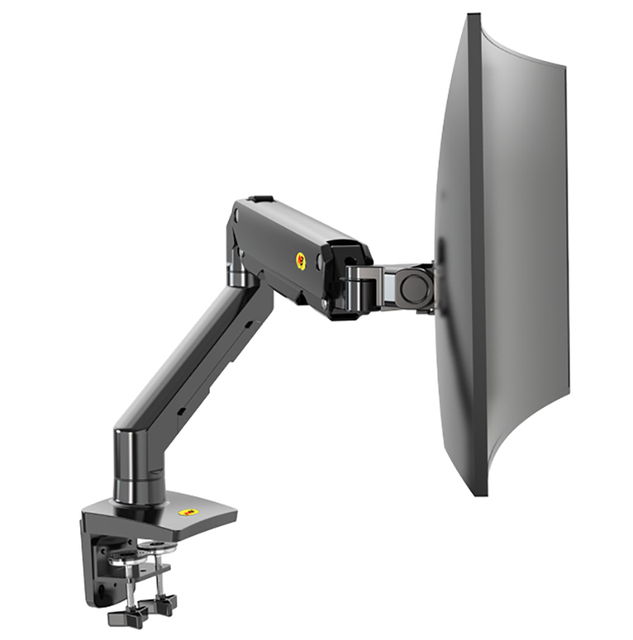 NB G50 Mechanical Spring Arm 27-45 Inch Curved Arc Screen Desktop Monitor Holder 5-16kgs Ultra Wide Monitor Mount with USB Port