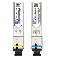 Transceptores de Fibra Óptica Gigabit SFP BIDI 1.25G 20KM con Conector SC SMF 1310/1550nm, Compatibles con DDM y con las Principales Marcas de Switches