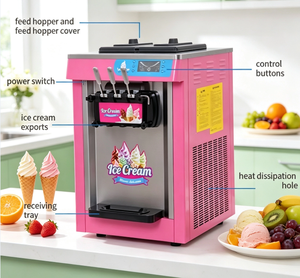 Máquina de Helados Soft Serve de Doble Compresor MQL20AN de Alto Rendimiento - Product Image 3
