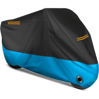 Housse de moto universelle toutes saisons qualité météo imperméable à l'eau protection solaire extérieure nuit réfléchissante