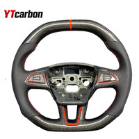 YTcarbon accessoires Auto personnalisés pour Focus III Focus MK3 Kuga Ecosport RS ST ST-Line Grand C-MAX volant de voiture d'évasion