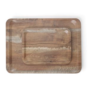 Bandeja de Servir AmerBox de Melamina con Diseño de Madera, 240x340 mm - Product Image 1