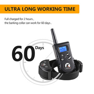 Wasserdichtes No Shock Beep Vibration Vibrations halsband Hunde rinden halsband Katzen-und Hunde trainings halsband mit Fernbedienung - Product Image 4