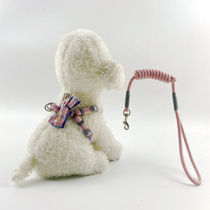 Nuovo Stile Guinzaglio per Animali Domestici in Poliestere-Cotone con Papillon, Pettorina per Gatti, Guinzaglio a Pois per Cani, Forniture per Animali Domestici all'Ingrosso - Product Image 1