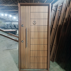 Porte de sécurité en acier à une seule feuille TECHTOP - Porte principale en métal antivol robuste avec cadre pour maison - Product Image 3