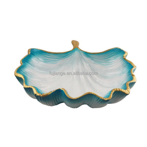 Assiettes de restaurant en céramique de luxe de style européen, en porcelaine de qualité supérieure, avec finition brillante, rondes, pour <span class=keywords><strong>risotto</strong></span> et plats variés, couleur verte Lamian - Product Image 6