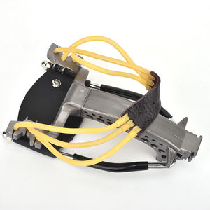 Jagd im Freien mit einer faltbaren Schleuder mit einer Handgelenks tütze mit Gummiband Sling Shot CatapultBig Power New Sling shot - Product Image 6