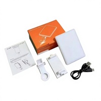 Lampe de poche LED rechargeable à clipser, 3 modes de température de couleur, portable, vente chaude du fabricant