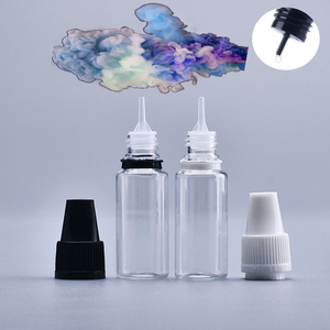 Bouteilles en plastique PET vides V2 10ml flacon compte-gouttes sérigraphie couleur personnalisable bouchon à l'épreuve des enfants pour huile liquide - Product Image 3