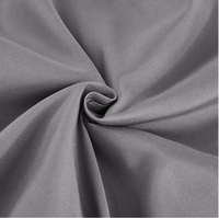 Parure de lit 4 pièces en polyester brossé, couleur unie, style moderne et minimaliste, avec taies d'oreiller, teinture réactive