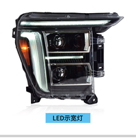 Ensemble de phares modifiés pour Ford F150 modèles 2021-2025, avec projecteur LED, feux de jour LED et clignotants