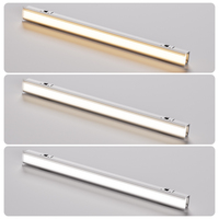 Lampu Kabinet LED OEM/ODM Terpasang Dalam Perabotan Sensor Gerak IR Lampu Modern untuk Lemari Pajangan Dapur Plastik