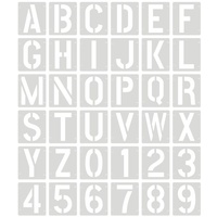 Modèle de lettres emboîtables numériques évidées pour enfants, lettres anglaises, chiffres, graffiti DIY pour plaques de porte - Vente chaude