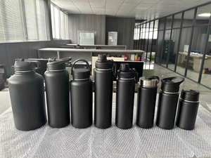 Bouteille d'eau sport isotherme portable personnalisée en acier inoxydable sans BPA, écologique, 32/64 oz, avec couvercle, par le fabricant - Product Image 3