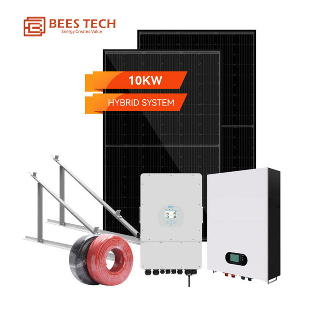 Hybrid Inverter 12kVA 10kW Solar System Complete 24V 3000W Off-Grid Solution for Home