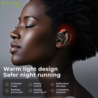 Écouteurs sans fil HTC NE33 AI avec écran LCD, suppression intelligente du bruit, étanchéité IPX-5 et traduction IA pour 165 langues