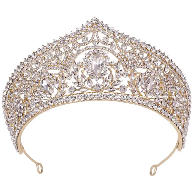 Mode cristal diamant fête mariage diadèmes strass beauté reine Pageant couronne pour femmes cheveux accessoires