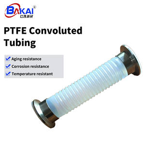 أنبوب تفلون متموج عالي الحرارة أو مع غلاف من الفولاذ المقاوم للصدأ مرن وذو شفة - Product Image 1