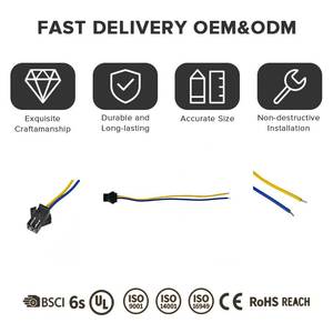 定制1.0mm 1.25mm 2.0mm 2.54mm间距JST Molex PTFE尼龙电脑电子线束扁平电缆，适用于PCB电路板 - Product Image 4