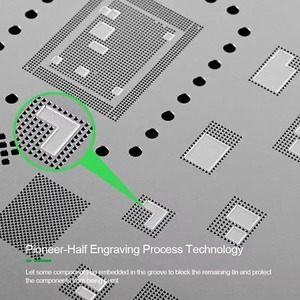 RELIFE pour <span class=keywords><strong>iPhone</strong></span> 6-16PM Series Pochoir de reballing BGA en maille d'acier pour la pose de composants, Outils de réparation de téléphones mobiles - Product Image 4