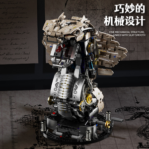 MJ13095 Ensemble de blocs de construction éducatifs créatifs semi-mécaniques <span class=keywords><strong>King</strong></span> Cobra pour enfants, <span class=keywords><strong>jouet</strong></span> de collection en plastique Juguetes - Product Image 6