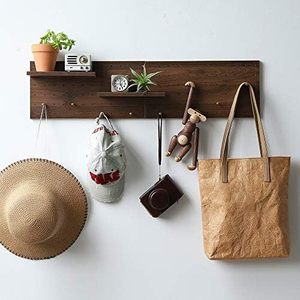 Wooden Wall <b>Shelf</b> Pegboard Storage <b>Rack</b> Rectangle Adjustable Wall Mounted Type Multi Color Panel Entryway Display <b>Rack</b> - Product Image 2