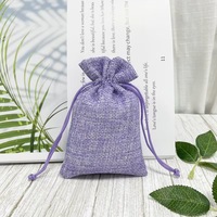 Pochette écologique en jute et toile de jute pour cadeaux de mariage, sac en toile de jute naturelle avec cordon de serrage pour emballage cadeau
