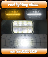 GPNE GW551 - Luz de Trabajo LED de 5 Pulgadas, 50 W, 5500 K, Luces Auxiliares de Conducción Diurna para Vehículos Todoterreno