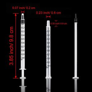 Jeringa de Plástico Gelsonlab HSG-261 con Medición, Sin Aguja, Apta para Laboratorios Científicos, Medición, Riego, Recarga de 1 ml - Product Image 2