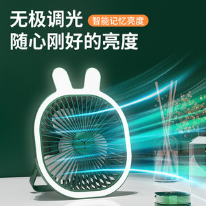 Portable Foldable <b>Desk</b> Fan With Led Light Usb Charging <b>Mini</b> Clip On Fan For Dorm Room And Outdoor Use - Product Image 3