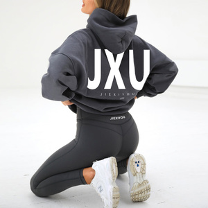 하이 퀄리티 오버사이즈 80 코톤 20 폴리에스터 셰르파 양털 3d 인쇄 까마귀 여성 성능 체육관 까마귀 스웨터 - Product Image 3