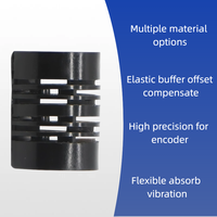 Accouplement d'encodeur en plastique, nylon, alliage d'aluminium, accouplement élastique, accouplement flexible, petit accouplement à enroulement
