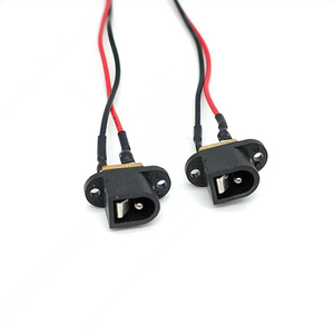 Cable conector <span class=keywords><strong>DC</strong></span> de montaje en panel de bloqueo de tornillo de toma de corriente continua con montaje en brida de - Product Image 3