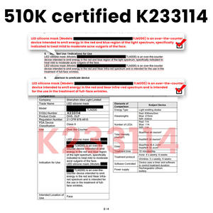 <span class=keywords><strong>Masque</strong></span> de luminothérapie LED de qualité médicale certifié 510K IDEATHERAPY, <span class=keywords><strong>masque</strong></span> de luminothérapie rouge, luminothérapie rouge - Product Image 2