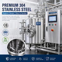 Pasteurisateur Industriel Entièrement Automatique à Haute Productivité en Acier Inoxydable Clé en Main pour la Production de Bière, Boissons, Vin, Bouteilles et Canettes