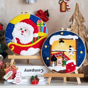 Gran Oferta: Kit de Fieltro DIY con Marco de Bordado para Pintura de Lana con Aguja, Cuadro Hecho a Mano para Decoración del Hogar, Manualidades y Regalo - Product Image 4