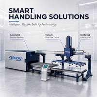 Sistema de Carga Robótico Industrial Automático de Alta Resistencia para Manipulación de Materiales Crudos con Brazo Robótico, Grúa Cantilever y Robot de Truss