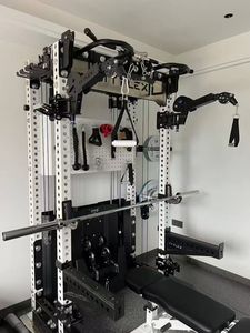 Prix de gros Équipement de fitness multifonctionnel pour salle de sport Entraîneur de couleur personnalisé Machine à squat pour usage domestique Entraînement de force - Product Image 6