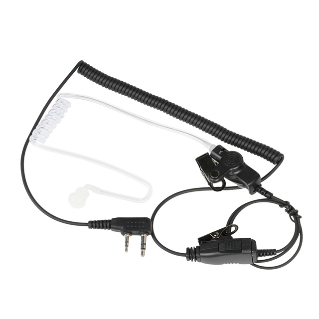 Professional Wired Noise Cancelling Ptt Air Tube Earpiece Earbuds Two Way Radio Microphone Earphone Walkie Talkie Headset