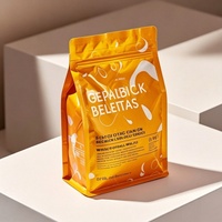 Koffiezak met opdruk, geurdicht, biologisch afbreekbaar, met ventiel, mylar, staande pouch, hersluitbare rits, 12oz 16oz, geschikt voor koffiebonen, dierenvoer, gelei
