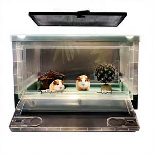 Terrarium pour reptiles transparent, grand espace, <span class=keywords><strong>cage</strong></span> respirante, <span class=keywords><strong>cage</strong></span> pour animaux de compagnie pour petits animaux - Product Image 6