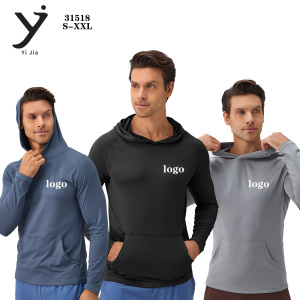 Sudadera Deportiva para Hombre, Proveedor de Fábrica, Secado Rápido, Absorbe la Humedad, Sudadera para Gimnasio, Running, Entrenamiento, con Capucha - Product Image 2