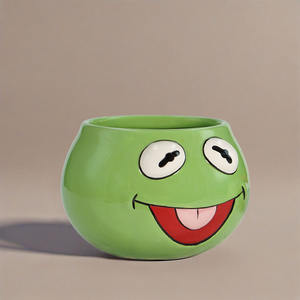 كوب سيراميك بتصميم ضفدع مخصص | فنجان قهوة برسوم حيوانات كرتونية | كوب أنمي مصنوع يدويًا كهدية للمكتب وأعياد الميلاد - Product Image 5