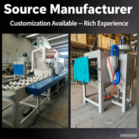 Machine de sablage à eau de type boîte fermée sur mesure, sablageur humide en acier pour le nettoyage industriel de la rouille, vente en gros