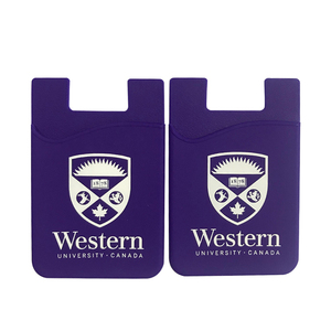 Porte-cartes de téléphone en silicone promotionnel <span class=keywords><strong>pas</strong></span> <span class=keywords><strong>cher</strong></span>, support adhésif tendance en silicone bleu pour téléphone - Product Image 4